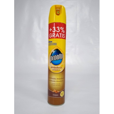 PRONTO LIMPIA MUEBLES CLASSIC AEROSOL 250 ML + 20 %