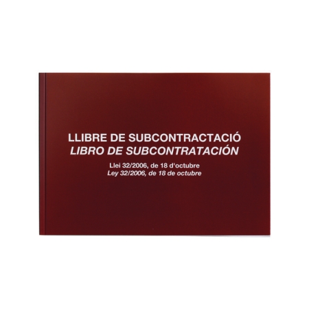 LIBRO FOL APDO SUBCONTRATACION CAST/CAT (SPU)