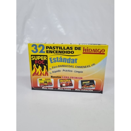 HIDALGO PASTILLAS FUEGO ESTANDAR 32 UNID 