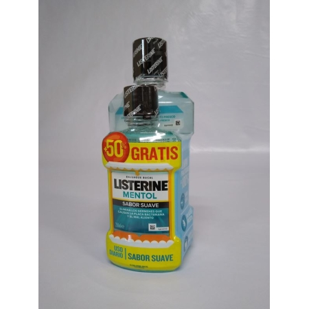 LISTERINE ENJUAGUE MENTOL 500 ML+ LISTERINE 95 ML