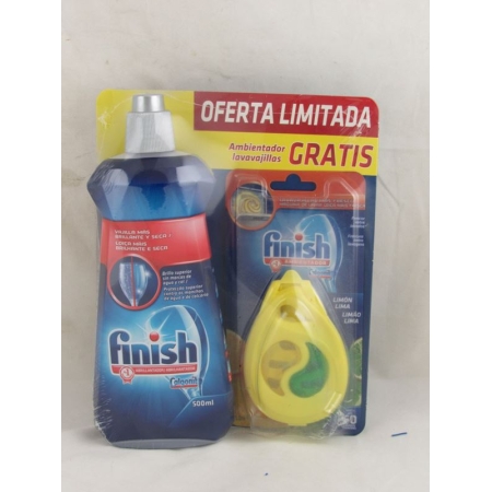 FINISH LAVAVAJILLAS ABRILLANTADOR 500 ML + AMBIENTADOR