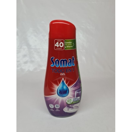 SOMAT LAVAVAJILLAS GEL ANTIGRASA T-1 40 D 640 ML 