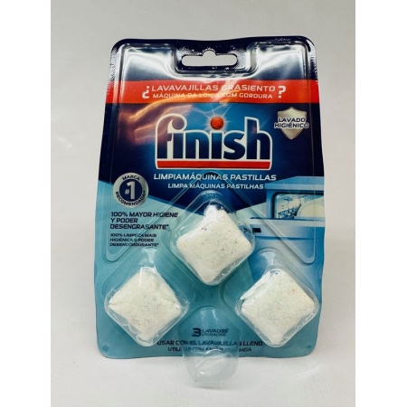 FINISH LAVAVAJILLAS LIMPIAMAQUINA PASTILLAS 3 UND