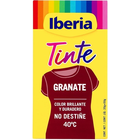 IBERIA TINTE ROPA GRANATE 40º C