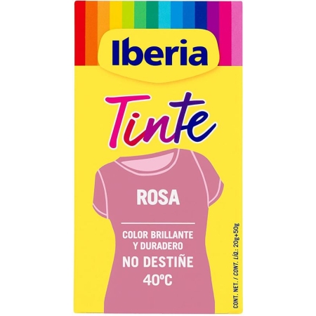 IBERIA TINTE ROPA ROSA 40º C