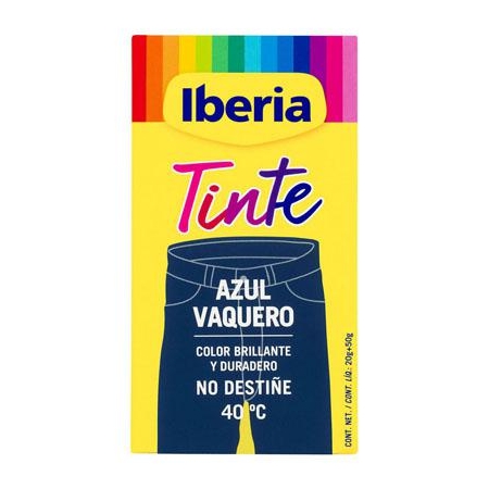 IBERIA TINTE ROPA AZUL VAQUERO 40ºC