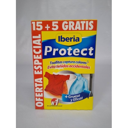 IBERIA PROTECT TOALLITAS COLOR 15 UNID