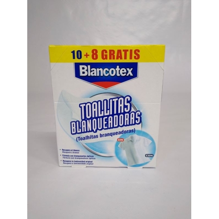 BLANCOTEX TOALLITAS BLANQUEADORAS 10+8 UNID (AM)