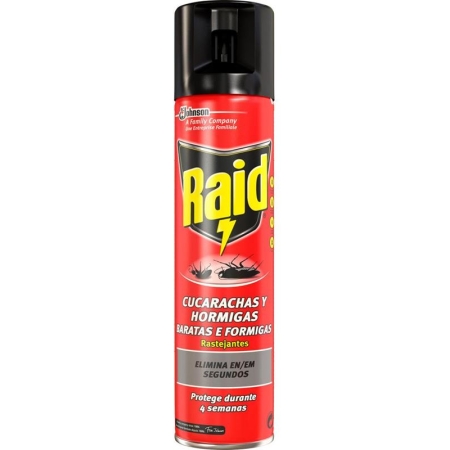 RAID INSECTICIDA CUCAS/HORMIGAS AC. INMED AER. 400 ML