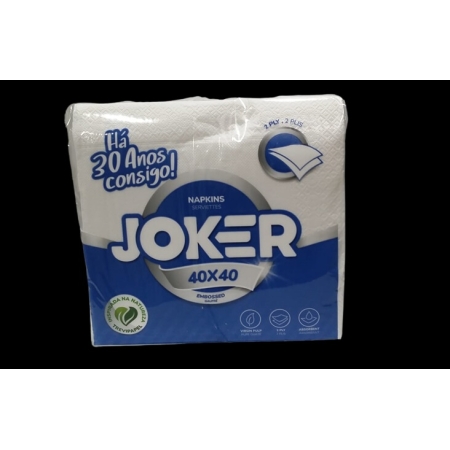 JOKER SERVILLETA BLANCA 40X40 2 C PAK-100 UNID