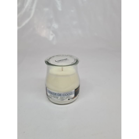 VELA VASO CRISTAL PERFUMADA YOGURT COCO 