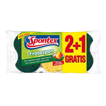 SPONTEX ESTR C/ ESPONJA FROTASPON 3 X 2