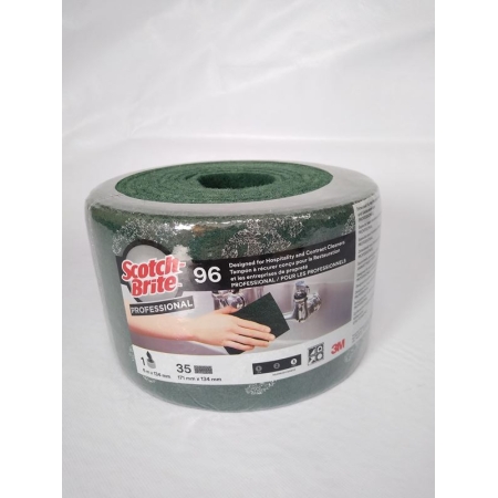 SCOTCH BRITE ESTROPAJO VERDE ROLLO 96 6 M X 134 MM