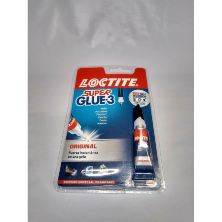 SUPER GLUE-3 LOCTITE PEGAMENTO 0RIGINAL INSTANTAN 3 G