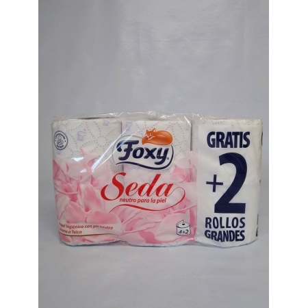 FOXY HIGIENICO SEDA 3 H PAK- 4+2 ROLLOS