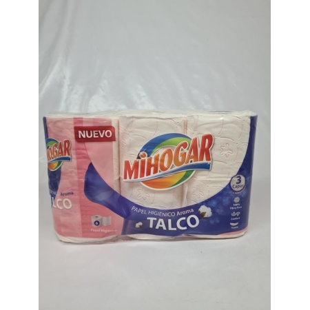 MIHOGAR HIGIENICO TALCO 3 C 6 R (AM)