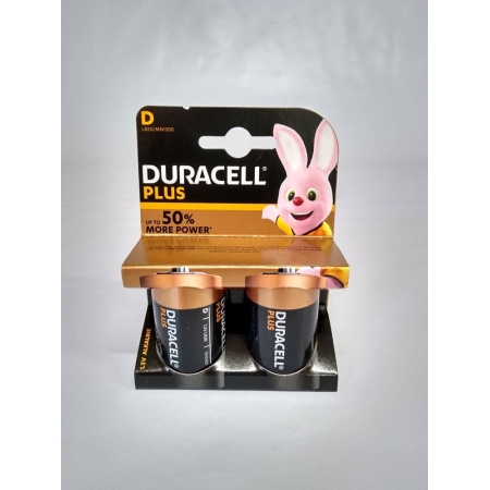 DURACELL PILAS ALCALINAS PLUS LR20 D BLISTER 2 UNID (EX)