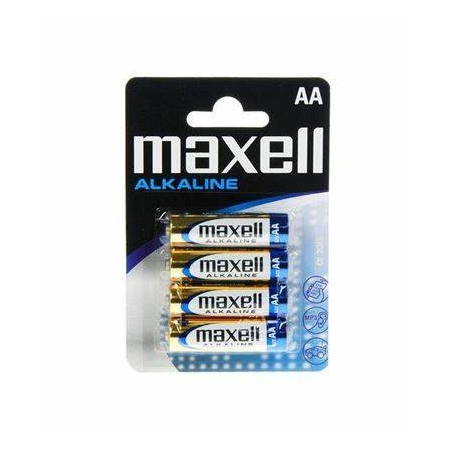 MAXELL PILAS ALCALINAS LR06 AA BLISTER 4 UNID