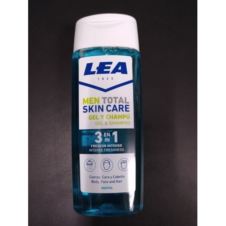 LEA GEL CHAMPU 3 EN 1 FOR MEN FRESCOR MENTOL 300 ML