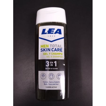 LEA GEL CHAMPU 3 EN 1 FOR MEN DETOX CARBON 300 ML