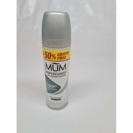 MUM DEO ROLLON S/FRAGANCIA GRIS 50 ML+50%