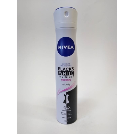 NIVEA DEO SPRAY INVISIBLE B&W WOMAN 200 ML