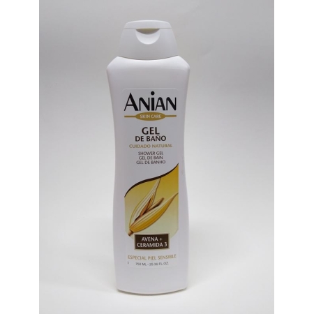 ANIAN GEL BAÑO AVENA 750 ML