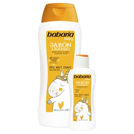 BABARIA JABON LIQUIDO BABY INF 500 ML+PETACA 100 ML (AM)