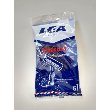 LEA MAQUINILLA DISCOUNT BOLSA AZUL DESECHABLE 2H 5 UD