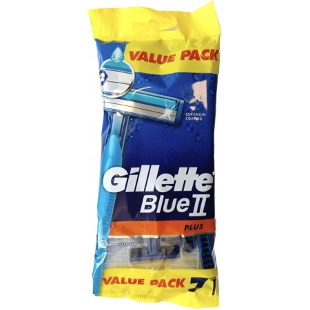 GILLETTE MAQUINILLA DESECH. BLUE II PLUS BOLSA 5+1 UNID (EX)