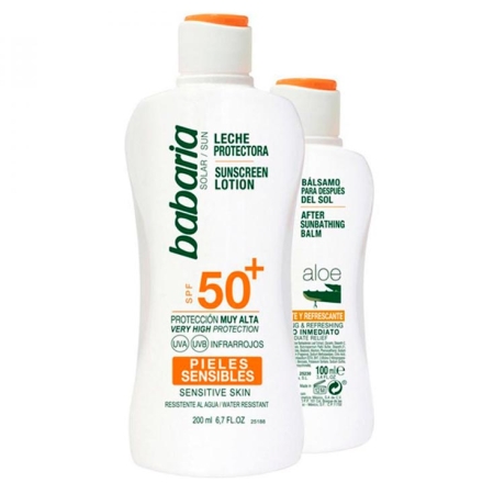 BABARIA SUN LECHE SENSITIVE F-50+ 200 ML + AFTER