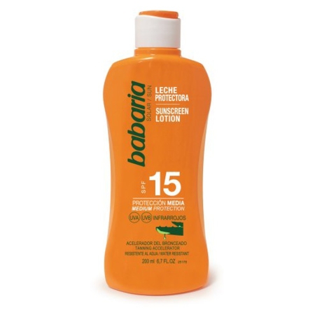 BABARIA SUN LECHE ALOE VERA F 15 200 ML (AM)