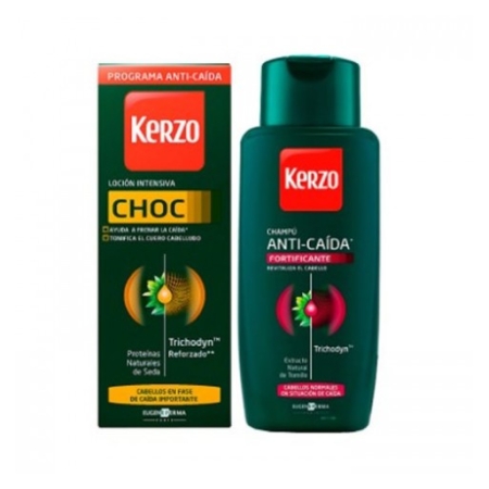 KERZO LOCION CHOC 150 ML + CHAMPU ANTICAIDA 250 ML