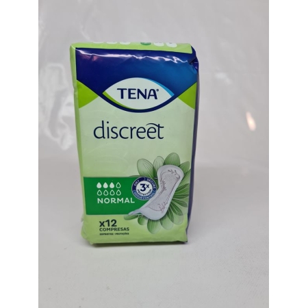 TENA COMPRESA DISCREET NORMAL 12 UNID