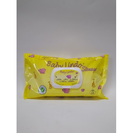 BABY LINDO TOALLITAS INFANTILES ALOE VERA C/TAPA 72 UND