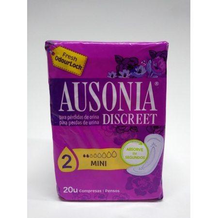 AUSONIA COMPRESA DISCREET MINI 20 UNID