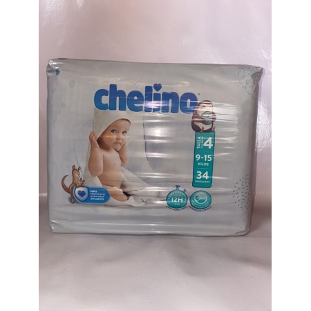 CHELINO PAÑAL 9-15 KG T-4 34 UNID