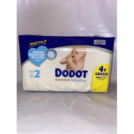 DODOT PAÑAL SENSITIVE T-2 4-8 KG 58 UNID 