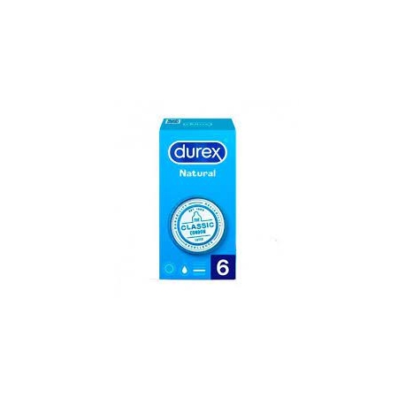 DUREX PRESERVATIVO NATURAL PLUS 6 UNID 