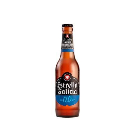 ESTRELLA GALICIA CERVEZA BOT. CRISTAL 0'0 S/ALC. 0,25ML PAK-6