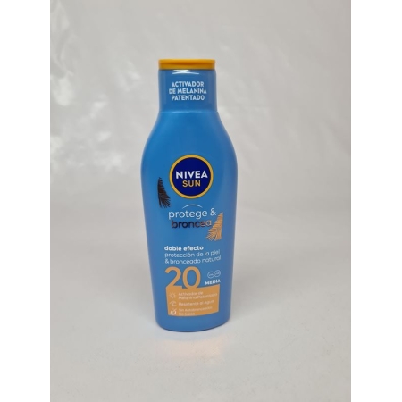 NIVEA SUN LECHE P & BRONCEA FP 20 200ML R/ 85824