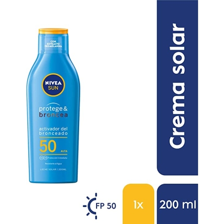 NIVEA SUN LECHE P & BRONCEA FP 50 200ML R/ 85826