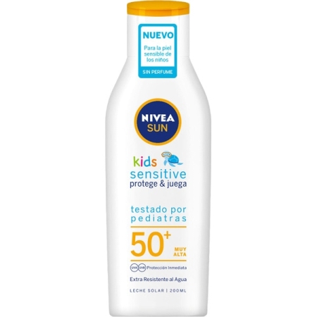 NIVEA SUN LECHE NIÑOS SENSITIVE FP 50 200ML R/ 85856