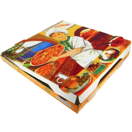 CAJA PIZZA 30X30X3.5 CM PAK- 100 UNID