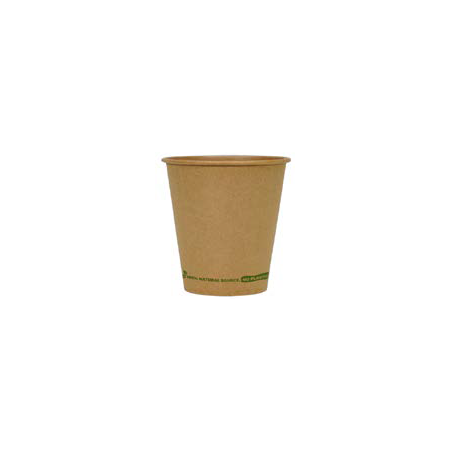 VASO CARTON 100% NATURAL SOURCE NO PLASTIC 210 ML. (7 OZ.) 73 MM PAK- 50 UNID