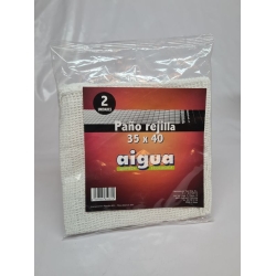 NEW PAÑO REJILLA BLANCO 40X35 CM PAK 2 R. 037(02)