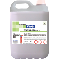 WAN HIGIENE GEL BLANCO PIEL Y CABELLO 5 L