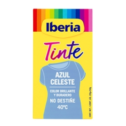 IBERIA TINTE ROPA AZUL CELESTE 40º C