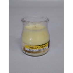 VELA VASO CRISTAL PERFUMADA YOGURT VAINILLA