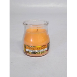 VELA VASO CRISTAL PERFUMADA YOGURT FRUTAS TROPICALES